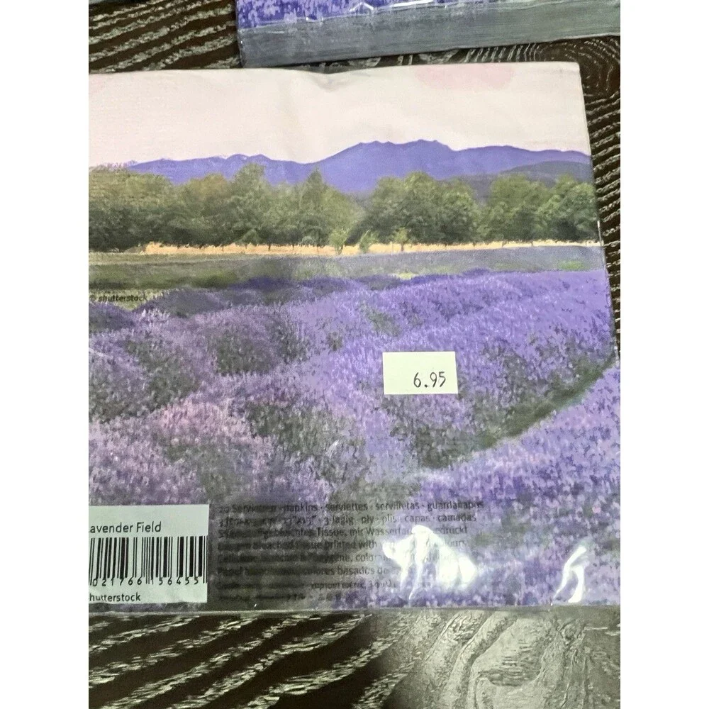 3 packs PAW napkins Lunch Decoupage dinner purple Lavender Package Of 20 6.5
